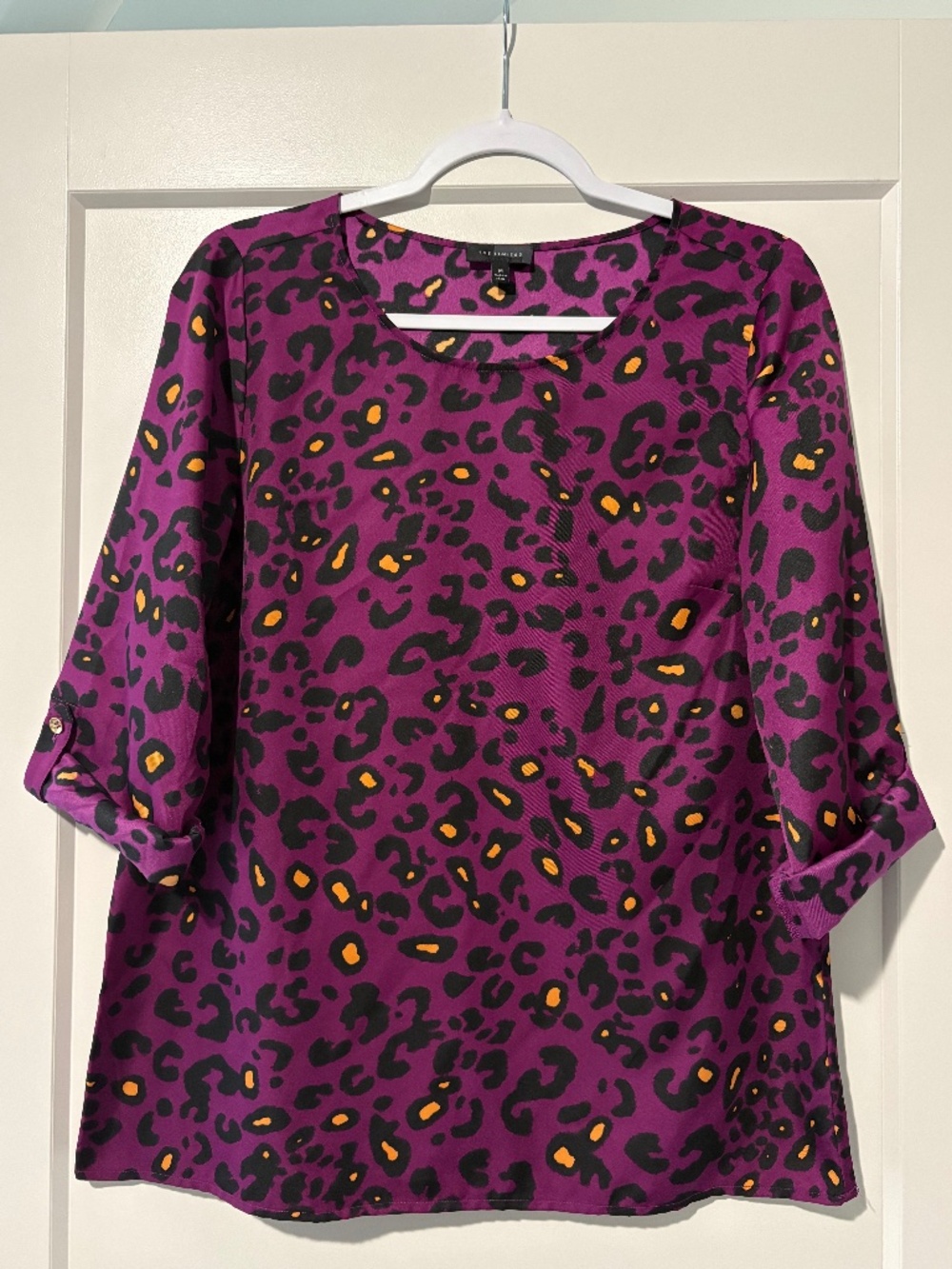 The Limited Purple Animal Print Blouse